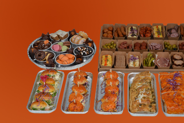 HAPJESPAKKET 3 √ (VEEL BESTELD) √ warme hapjes √ hapjes √ sandwiches √ hamburgertjes √ cheeseburgertjes √ desserts √ tomaten en knoflookbrood √ in belgie bezorgd - Afbeelding 5