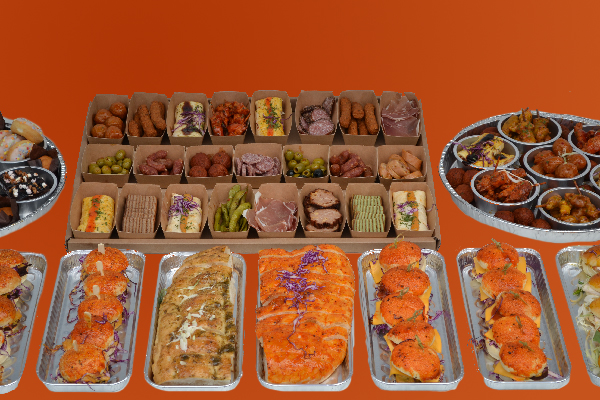 HAPJESPAKKET 3 √ (VEEL BESTELD) √ warme hapjes √ hapjes √ sandwiches √ hamburgertjes √ cheeseburgertjes √ desserts √ tomaten en knoflookbrood √ in belgie bezorgd - Afbeelding 6