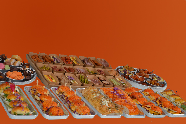 HAPJESPAKKET 3 √ (VEEL BESTELD) √ warme hapjes √ hapjes √ sandwiches √ hamburgertjes √ cheeseburgertjes √ desserts √ tomaten en knoflookbrood √ in belgie bezorgd - Afbeelding 7