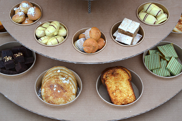 LUNCH BUFFET - 1m 80 lang √ maakt elke lunch of brunch bijzonder √ desserts √ burgers √ sandwiches √ in belgie bezorgd - Afbeelding 2