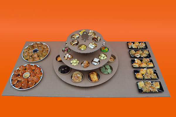 LUNCH BUFFET - 1m 80 lang √ maakt elke lunch of brunch bijzonder √ desserts √ burgers √ sandwiches √ in belgie bezorgd