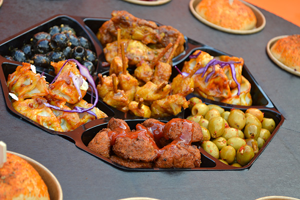 HALAL Cateringschaal "GROOT" inclusief 12 halalburgers - 60cm √ in belgie bezorgd - Afbeelding 3