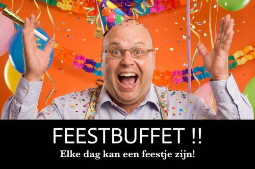 Feestbuffet ! leuk versierd